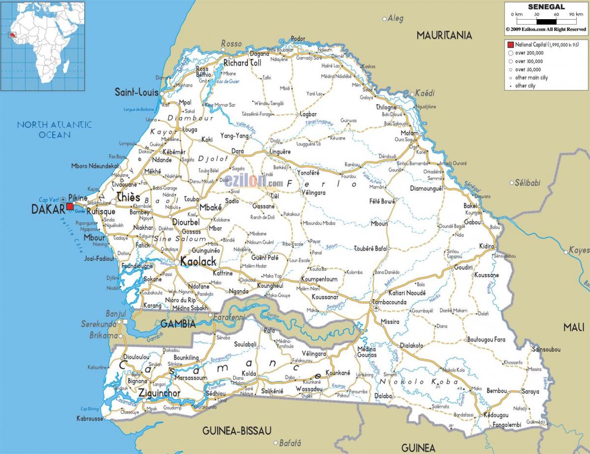 Senegal 44 harita