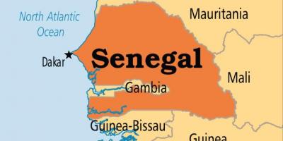 Dakar Senegal haritası 