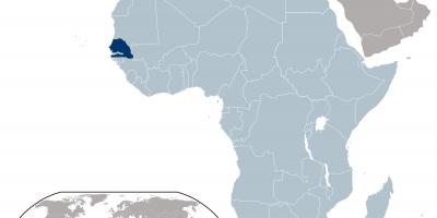 Dünya üzerinde Senegal konumu göster 